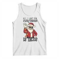 Funny Santa Taco Christmas Tank Top All I Want For Christmas Is Taco - Wonder Print Shop