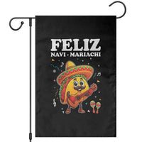 Funny Taco Mexican Christmas Garden Flag Feliz Navi Mariachi - Wonder Print Shop