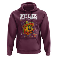 Funny Taco Mexican Christmas Hoodie Feliz Navi Mariachi - Wonder Print Shop