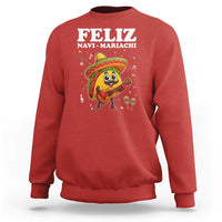Funny Taco Mexican Christmas Sweatshirt Feliz Navi Mariachi - Wonder Print Shop