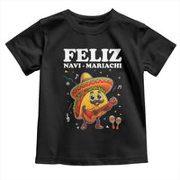 Funny Taco Mexican Christmas Toddler T Shirt Feliz Navi Mariachi - Wonder Print Shop