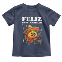 Funny Taco Mexican Christmas Toddler T Shirt Feliz Navi Mariachi - Wonder Print Shop