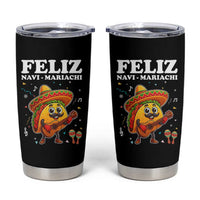 Funny Taco Mexican Christmas Tumbler Cup Feliz Navi Mariachi - Wonder Print Shop