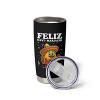 Funny Taco Mexican Christmas Tumbler Cup Feliz Navi Mariachi - Wonder Print Shop