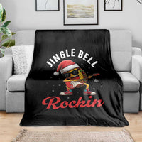Funny Taco Christmas Throw Blanket Jingle Bell Rockin - Wonder Print Shop