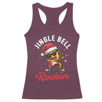 Funny Taco Christmas Racerback Tank Top Jingle Bell Rockin - Wonder Print Shop