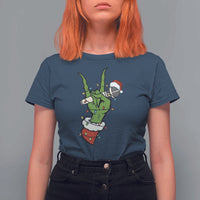 Funny Christmas Rock T Shirt For Women Rock Green Hand Style Xmas - Wonder Print Shop