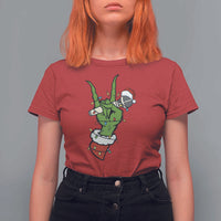 Funny Christmas Rock T Shirt For Women Rock Green Hand Style Xmas - Wonder Print Shop