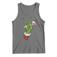 Funny Christmas Rock Tank Top Rock Green Hand Style Xmas - Wonder Print Shop