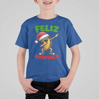 Funny Taco Mexican Christmas T Shirt For Kid Feliz Navitaco - Wonder Print Shop