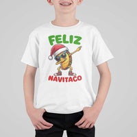 Funny Taco Mexican Christmas T Shirt For Kid Feliz Navitaco - Wonder Print Shop
