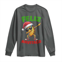 Funny Taco Mexican Christmas Long Sleeve Shirt Feliz Navitaco - Wonder Print Shop