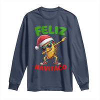 Funny Taco Mexican Christmas Long Sleeve Shirt Feliz Navitaco - Wonder Print Shop