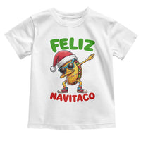 Funny Taco Mexican Christmas Toddler T Shirt Feliz Navitaco - Wonder Print Shop