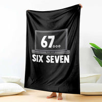 67 Six Seven Meme Throw Blanket Funny Tech Support - Wonder Print Shop