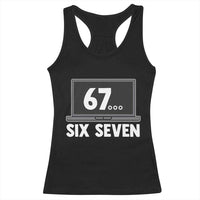 67 Six Seven Meme Racerback Tank Top Funny Tech Support - Wonder Print Shop