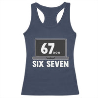 67 Six Seven Meme Racerback Tank Top Funny Tech Support - Wonder Print Shop