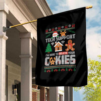 Funny Tech Support Christmas Garden Flag I Am Here To Delete Your Cookies - Wonder Print Shop