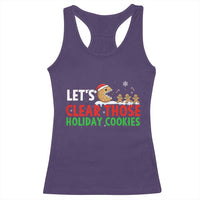 Tech Support Christmas Racerback Tank Top Let Is Clear Those Holiday Cookies - Wonder Print Shop