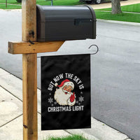Santa Opalite Christmas Garden Flag But Now The Sky Is Xmas Light - Wonder Print Shop