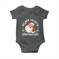 Santa Opalite Christmas Baby Onesie But Now The Sky Is Xmas Light - Wonder Print Shop