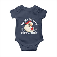 Santa Opalite Christmas Baby Onesie But Now The Sky Is Xmas Light - Wonder Print Shop