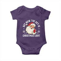 Santa Opalite Christmas Baby Onesie But Now The Sky Is Xmas Light - Wonder Print Shop