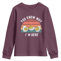 Funny Thanksgiving Dinner Youth Sweatshirt You Know Why I Am Here - Wonder Print Shop