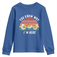 Funny Thanksgiving Dinner Youth Sweatshirt You Know Why I Am Here - Wonder Print Shop
