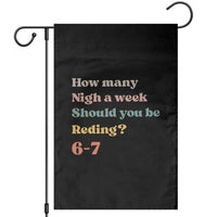 67 Six Seven Meme Garden Flag How Many Nights Reading 67 - Wonder Print Shop
