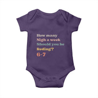 67 Six Seven Meme Baby Onesie How Many Nights Reading 67 - Wonder Print Shop