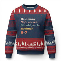 67 Six Seven Meme Ugly Christmas Sweater How Many Nights Reading 67 - Wonder Print Shop