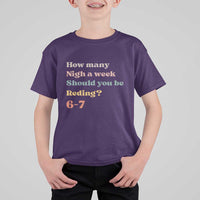 67 Six Seven Meme T Shirt For Kid How Many Nights Reading 67 - Wonder Print Shop