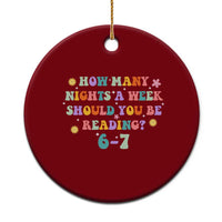 67 Six Seven Meme Ceramic Ornament Funny Reading Book Lover - Wonder Print Shop