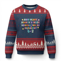 67 Six Seven Meme Ugly Christmas Sweater Funny Reading Book Lover - Wonder Print Shop