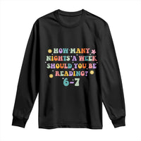 67 Six Seven Meme Long Sleeve Shirt Funny Reading Book Lover - Wonder Print Shop