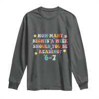67 Six Seven Meme Long Sleeve Shirt Funny Reading Book Lover - Wonder Print Shop