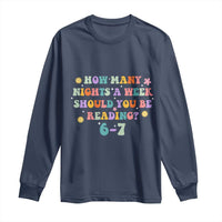 67 Six Seven Meme Long Sleeve Shirt Funny Reading Book Lover - Wonder Print Shop