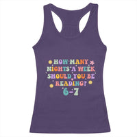 67 Six Seven Meme Racerback Tank Top Funny Reading Book Lover - Wonder Print Shop