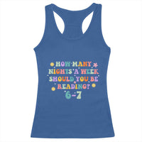 67 Six Seven Meme Racerback Tank Top Funny Reading Book Lover - Wonder Print Shop