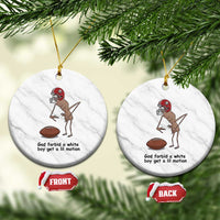 God Forbid a White Boy Get a Lil Motion Ceramic Ornament Marcus The Worm Robert Meme Funny Internet Quote - Wonder Print Shop