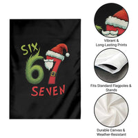 67 Six Seven Christmas Meme Garden Flag Funny Santa Xmas - Wonder Print Shop