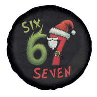 67 Six Seven Christmas Meme Spare Tire Cover Funny Santa Xmas - Wonder Print Shop