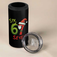 67 Six Seven Christmas Meme 4 in 1 Can Cooler Tumbler Funny Santa Xmas - Wonder Print Shop
