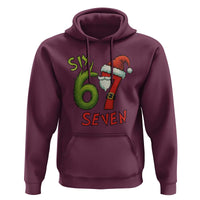 67 Six Seven Christmas Meme Hoodie Funny Santa Xmas - Wonder Print Shop