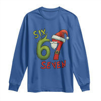 67 Six Seven Christmas Meme Long Sleeve Shirt Funny Santa Xmas - Wonder Print Shop