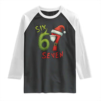 67 Six Seven Christmas Meme Raglan Shirt Funny Santa Xmas - Wonder Print Shop