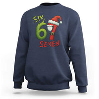 67 Six Seven Christmas Meme Sweatshirt Funny Santa Xmas - Wonder Print Shop