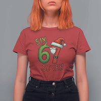67 Six Seven Christmas Meme T Shirt For Women Funny Santa Xmas - Wonder Print Shop
