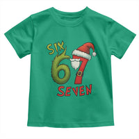 67 Six Seven Christmas Meme Toddler T Shirt Funny Santa Xmas - Wonder Print Shop